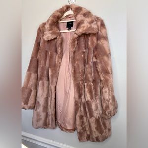 Blush Pink synthetic fur Jacket